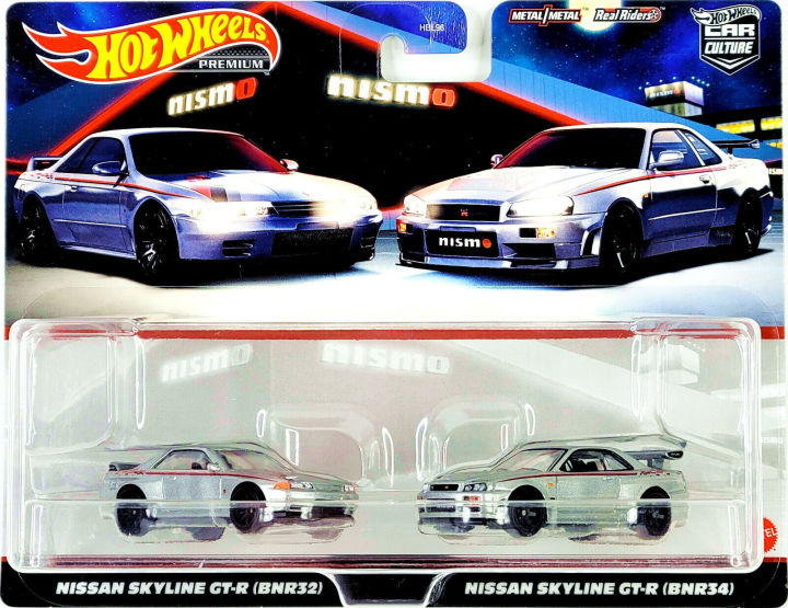 Hot Wheels 2022 Premium 2 Pack NISMO Nissan Skyline GT-R (BNR32