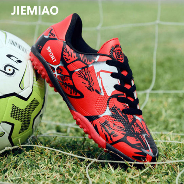 JIEMIAO Men's Superfly Futsal Soccer Shoes Kids Boys Girls Students Cleats Training Football Boots Antiskid Football Sneakers