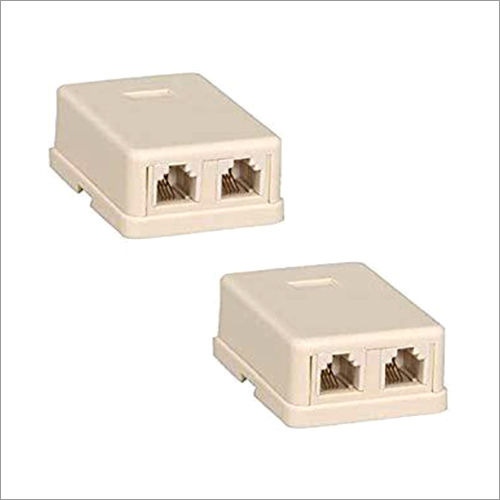 Rosette Box- (Single Dual Port RJ11 Telephone Wall Jack Telephone ...