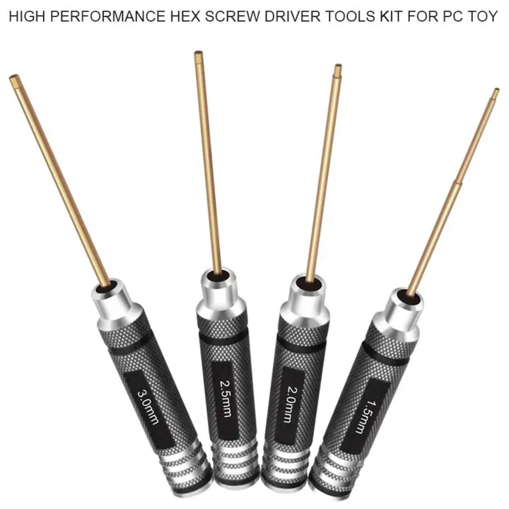 ZOROOM%204%20Pcs%201.5%20/%202.0%20/%202.5%20/%203.0%20mm%20Hex%20Screwdriver%20Set%20Titanium%20Hex%20Wrench%20Tool%20Set%20for%20Multi-Axis%20FPV%20RC%20Tool%20-%20Image%206