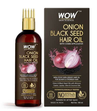 WOW Skin Science Onion Oil Black Seed Onion Hair Oil - 200 ml India