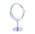 Makeup mirror-desktop round oval table mirror simple ladies household metal Rotating double-sided vanity mirror 6 inch.