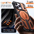 HOCE Rugger Armor Hard Phone Case With Stand For iPhone 17 16 15 14 13 12 Pro Max Plus 17 Air Heavy Duty Hard PC Cover. 