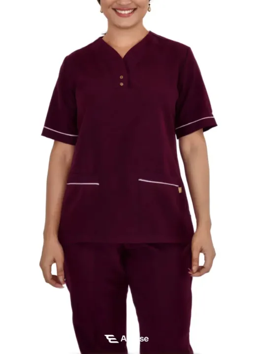 Women%E2%80%99s%20Cotton%20Workwear%20Scrub%20Set%20with%20V-Neck%20Design%20Healthcare%20-%20Image%205