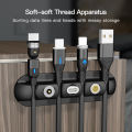 Cable Organizer Magnetic Cable Management USB Cables Holder Silicione Flexible Desktop Clips. 