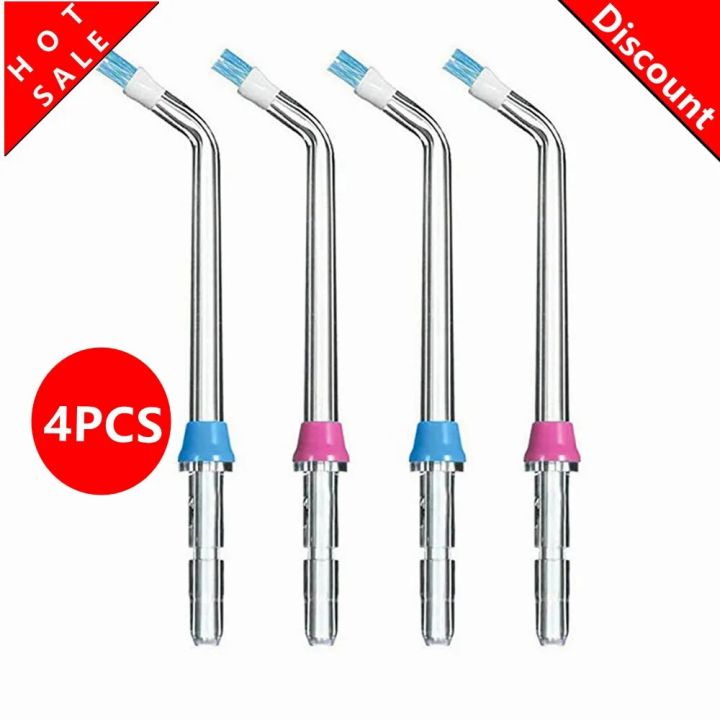 4pcs suitable for waterpik dental flosser oral irrigator dental plaque nozzle accessories WP-100 WP-450 WP-250 WP-300 WP-660