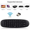 Universal TV Remote Air Mouse, Wireless Keyboard Fly Mouse 2.4GHz Connection Air Remote Keyboard Mouse for Android TV Box/PC/Smart TV/Projector/HTPC/All-in-one PC/TV. 