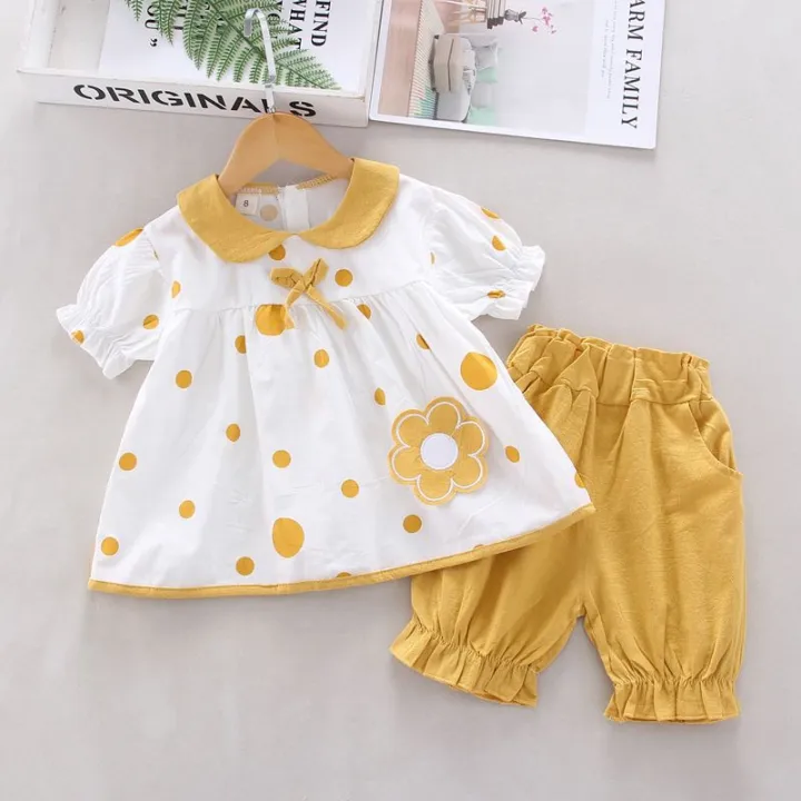 Baby%20Girl%20Summer%20Western%20Suit%202024%20New%20Baby%20and%20Children's%20Clothes%20Girls%20Short%20Sleeve%20Clothes%20Small%20Children's%20Summer%20Clothes%201-4%20years%20old%20-%20Image%202