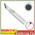 DIY KD 900M-T-K K'nife Type Electric Soldering Iron Replacement Tips Lead Free Solder Iron Head For V900 878D+ 60W 80W Soldering Welding Repair Station And Kit Replace KD 900M-I. 