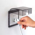 Bathroom Outdoor Socket Waterproof Box Protection Socket Switch Protective Cover Electric Plug Rainproof Cover.