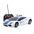 Remote Control Rechargeable 3D Musical RC Police Car for Kids - Multicolor. 