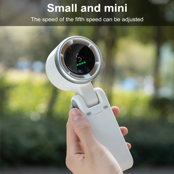 Turbo%20Fan%20Rechargeable%20Handheld%20Mini%20Fan%205%20Speed%20Digital%20Display%20Pocket%20Fan%20-%20Image%202