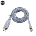1.8m Usb Rs232 To Rj45 Console Cable For Cisco H3c Arba Fortinet Router Ftdi Usb Console Cable Extension Line. 
