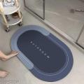 Bath Mat Rubber Backing Non Slip Quick Dry Super Absorbent Thin Bathroom Rugs Washable Floor Mats for in of Bathtub.
