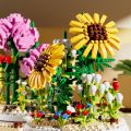 2024 DIY Decoration Home Flower Bouquet Building Set Red Rose Carnation Building Block Model ABS Decorative Assembled Toys. 