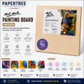 Mont Marte Wood Painting Board 12×12 Inch for Pour Painting, Mixed Media, Gouache, Oil & Acrylic Art. 