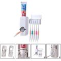 Automatic Toothpaste Dispenser Wall Mount Storage Rack Dust-proof Holder Wall Toothbrush Storage Box Bathroom Accessories Set.