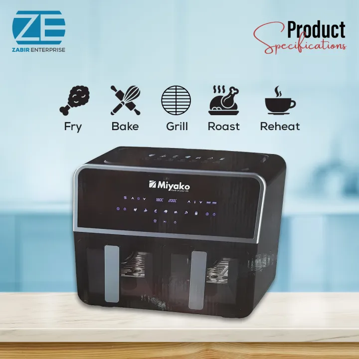 Miyako%20AF-4590%20Double%20Chamber%20Digital%20Touch%20Panel%20Air%20Fryer,%209Liters.%20-%20Image%205