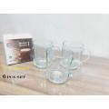 6 Pcs Tea/Coffee Mug Cup Plain Design . Chai / Tea Style Experience Mug Set. Model:W011:T60.. 