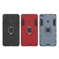 For Xiaomi Mi Max 2 Phone Case, Silicone TPU and Hard PC Luxury Armor Shockproof Metal Ring Holder Cover Phone Casing. 