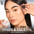 FOCALLURE 2 In 1 Eyebrow Pomade Gel Wax Makeup Waterproof Long Lasting 3 Colors Eyebrow Enhancer Cream Cosmetics With Brush Shapewear.