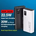 High Capacity Power Bank 20000 Fast Charging Up to 20000mah Power Bank Case { Battery Not incluted }.