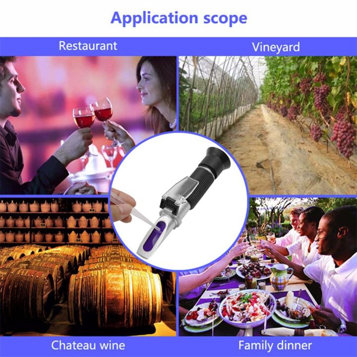 【In-Demand Item】 Portable Sugar Tester 0-32% Refractometer densimeter ...