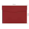 Quality PU Leather Document Bag Multipurpose Use A4 Size-Compatible Femme Design PU Leather Pouch Portable Pouch Document. 