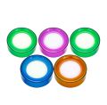 Plastic Round Desktop Sponge Finger Wet Moistener for Counting Cash Money - Multicolor. 