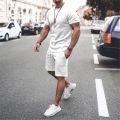 2023 Summer Men Suit Fashion Men Street Short Shirts Shorts Pants Casual Oversized Comfortable 2 Peice Sets Jogging Training Set.