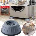 4Pcs Set Anti-Vibration Pads Rubber/Silicone Noise Reduction Vibration Anti-Walk Foot Mount for Washer and Dryer Adjustable Height Washing Machine Mat. 