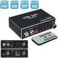 192KHz DAC Digital to Analog Audio Converter BT Optical Coaxial Fiber SPDIF to RCA 3.5mm Jack Audio Amplifier with Bass Volume. 