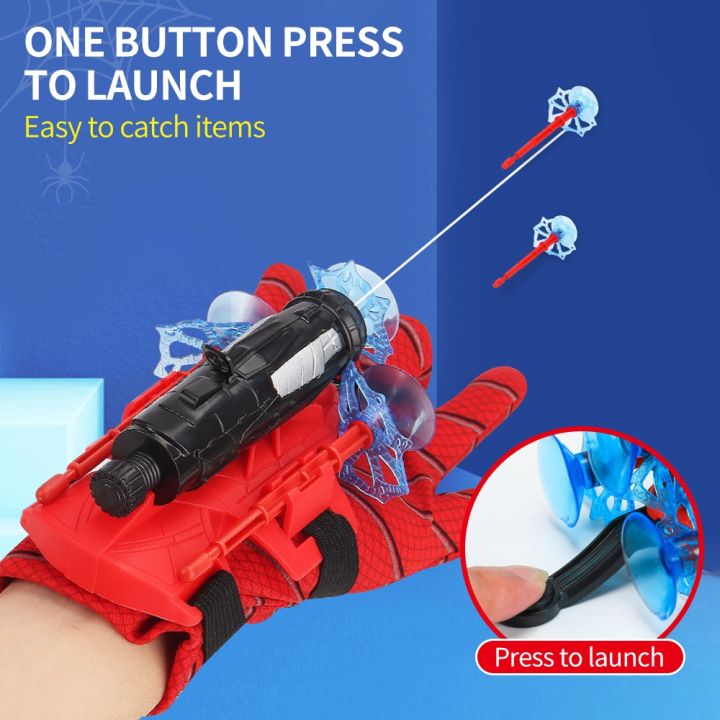 Spider Web Shooters Toy for Kids Fans, Hero Launcher Wrist Toy Set, Cosplay Launcher Bracers Accessories, Sticky Wall Soft Bomb Funny Children's Educational Toys, Multicolor