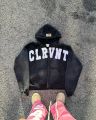 American Fashion Loose Jacket Men Y2k Colorful Letter Embroidered Zipper Hoodie Street Hip-hop Versatile Oversized Sweatshirt.