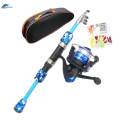 Kids Fishing Rod and Reel Combo Travel for Saltwaters Fresh Waters Kid Fishing Pole for Starter. 