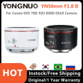 YONGNUO YN50mm 50mm F1.8 II Large Aperture Auto Focus Lens With Super Bokeh Effect For Canon EOS 70D 5D3 600D DSLR Camera. 