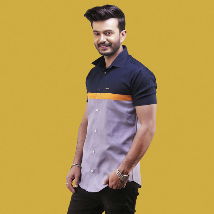 Summer Multicolor Cotton Casual Shirt for Men- 1123S