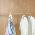 Foldable Foldable wardrobe storage tool Easy-to-use Space-saving 42*9*2cm Clothes and pants storage rack ABS Adjustable.