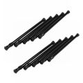 BRADOO 10 Pack Cupboard Bars Tensions Rod Spring Curtain Rod for DIY Projects, Extendable Width, 11.81 to 20 Inches (Black). 