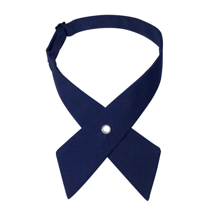 Crisscross%20bow%20tie%20fashionsolid%20color%20detachable%20collar%20jk%20Apparel%20Accessories%20-%20Image%206