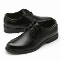 【Emotion HENG】Men's Business Formal Leather Shoes Men's Korean-Style British Casual Shoes Black Professional Lace-up Wenzhou Men's Shoes. 