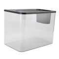 Small Fish Tank Plastic Clear Micro Landscape Desktop Aquarium For Goldfish. 