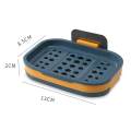 Soap Holder Suction Self Draining Soap Dish Holder, Bathroom Soap Holder, with Suction Cup, Soap Dish Suitable for Shower, Bathroom, Kitchen. 