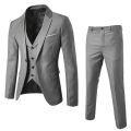 Wedding Suits For Men Elegant Blazers Set 3 Pieces Formal Classic Jackets Vest Pants Full Coats Luxury Business 2024 Costume.