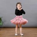HOT Girls Tutu Skirts Solid Fluffy Tulle Princess Ball Gown Pettiskirt Kids Ballet Party Performance Dress for Children PP001 Shapewear. 