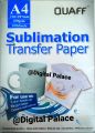 Sublimation Heat Transfer paper A4 100sheets 100gsm 210X297mm QUAFF.