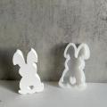 Easy-to-Use Rabbit Plaster Mold Custom Crafting Large Size Reusable Mold Silicone Rabbit Mold Small Size Durable Silicone Folding Rabbit Decoration for Home Decoration Easter Crafts Hobbyists.
