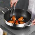 Soup Pot with Lid Non to Clean Double Handle Practical Cooking Pot Frying Pan for 30cm.