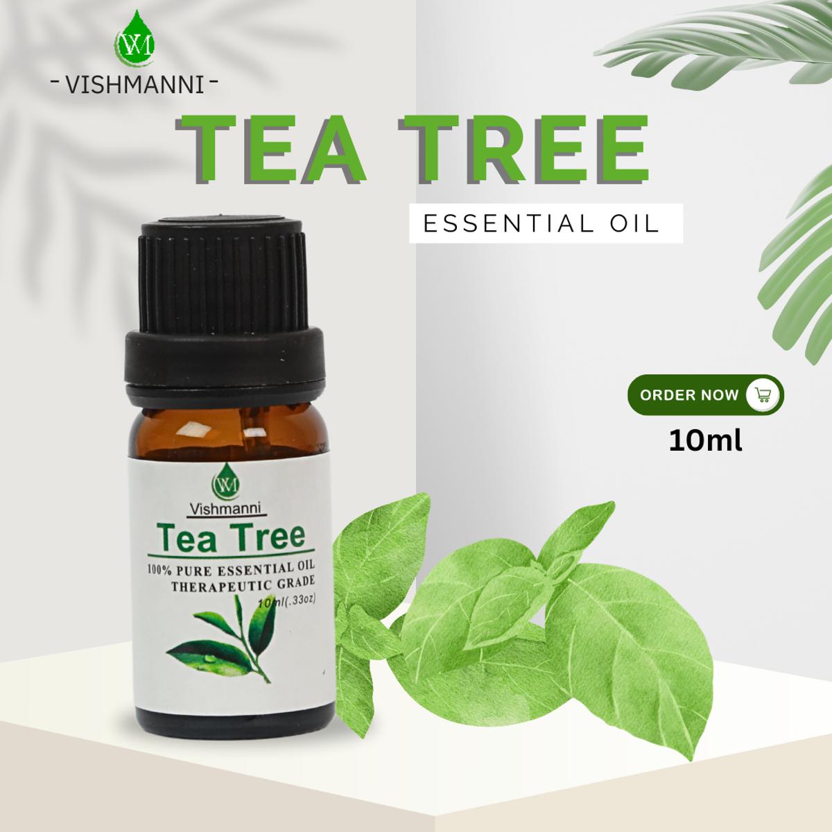 Vishmanni Tea Tree essential oil 10 ml for hailfall control