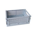 Folding Plastic Storage Box Desktop Organizing Stationery Storage Basket hot sell. 